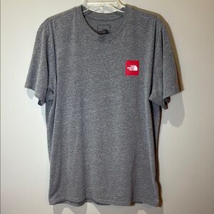 The North Face Redbox Logo Heathered Gray Short Sleeve T-Shirt Men’s Medium
